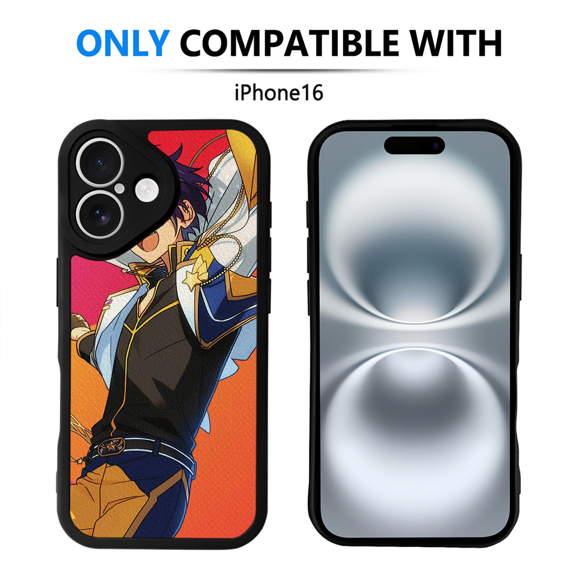 （画像用） あんさんぶるスターズ! Ensemble Stars 【iPhone 16シリーズ対応】シリコンスマホケース（レザー調） 材質：シリコン